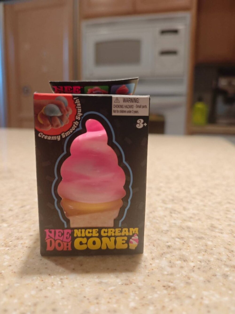 Schylling Needoh Nice Cream Cone - Sensory Squeeze Toy - Pink